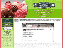 Tablet Screenshot of hoffmansicecream.com